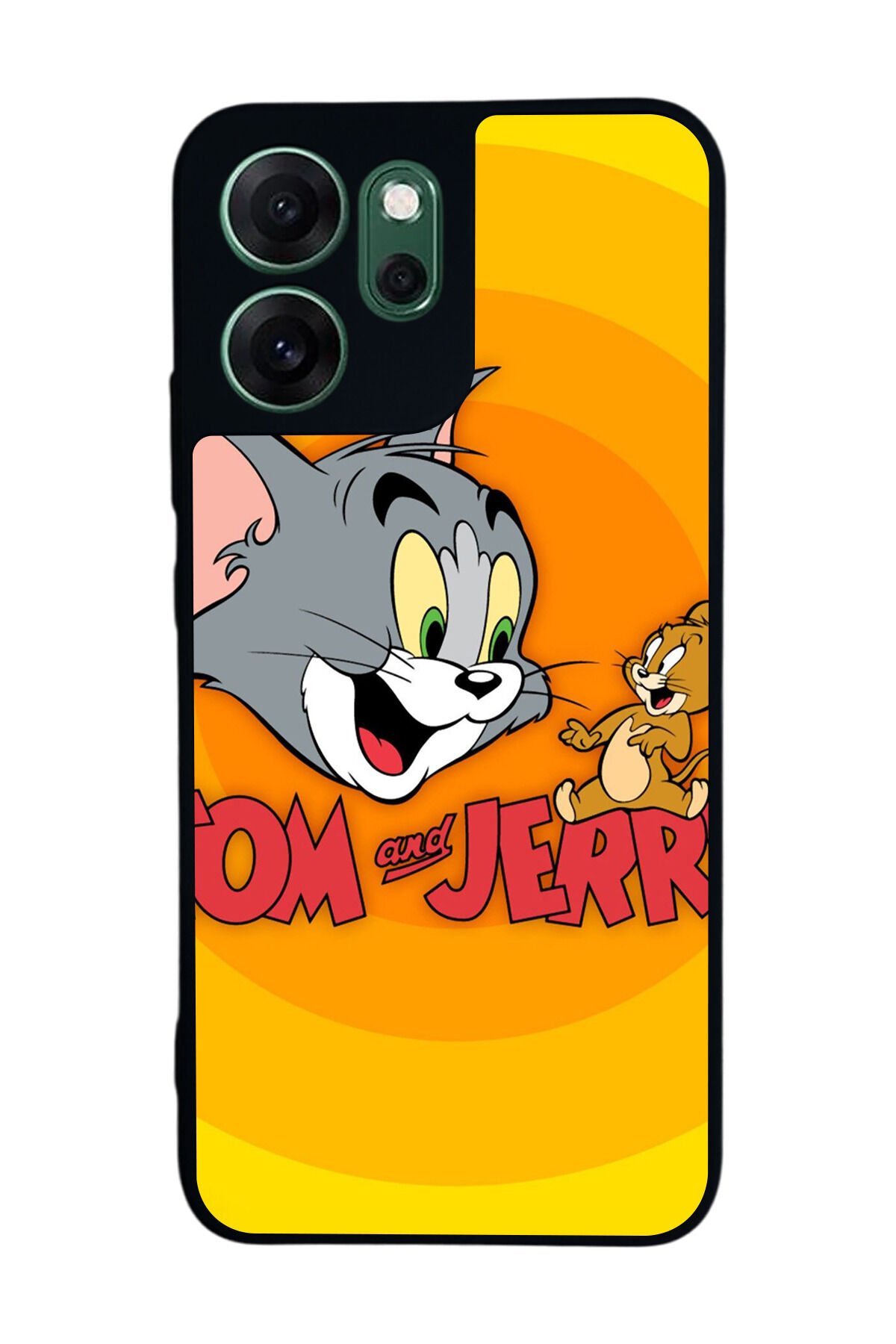 Oppo Reno 14F Uyumlu Tom And Jerry Tasarımlı Glossy Premium Kılıf