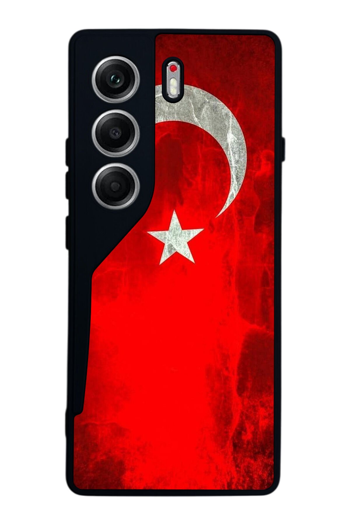 Tecno Camon 40 Uyumlu Türk Bayragi Tasarımlı Glossy Premium Kılıf