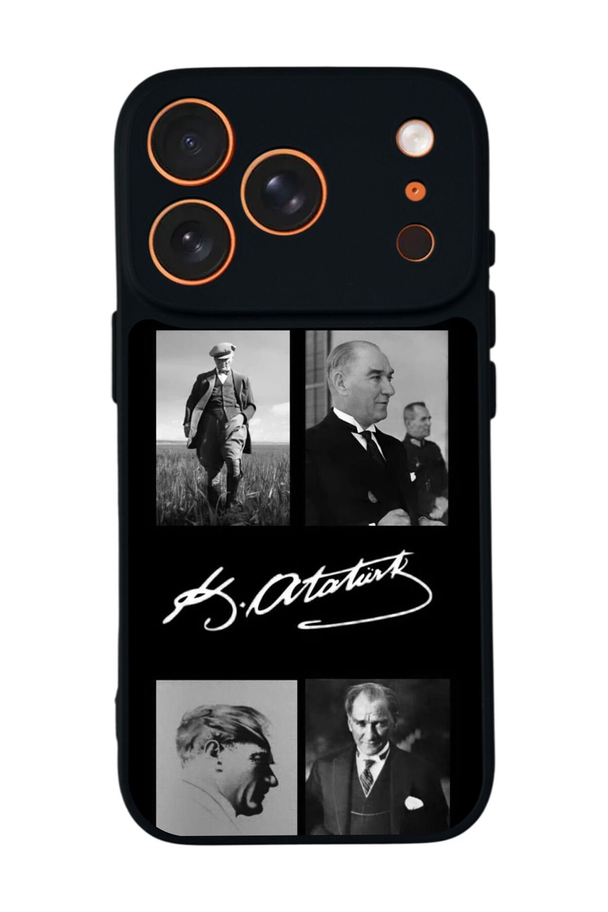 iPhone 17 Pro Max Uyumlu Mustafa Kemal Ataturk Tasarımlı Glossy Premium Kılıf