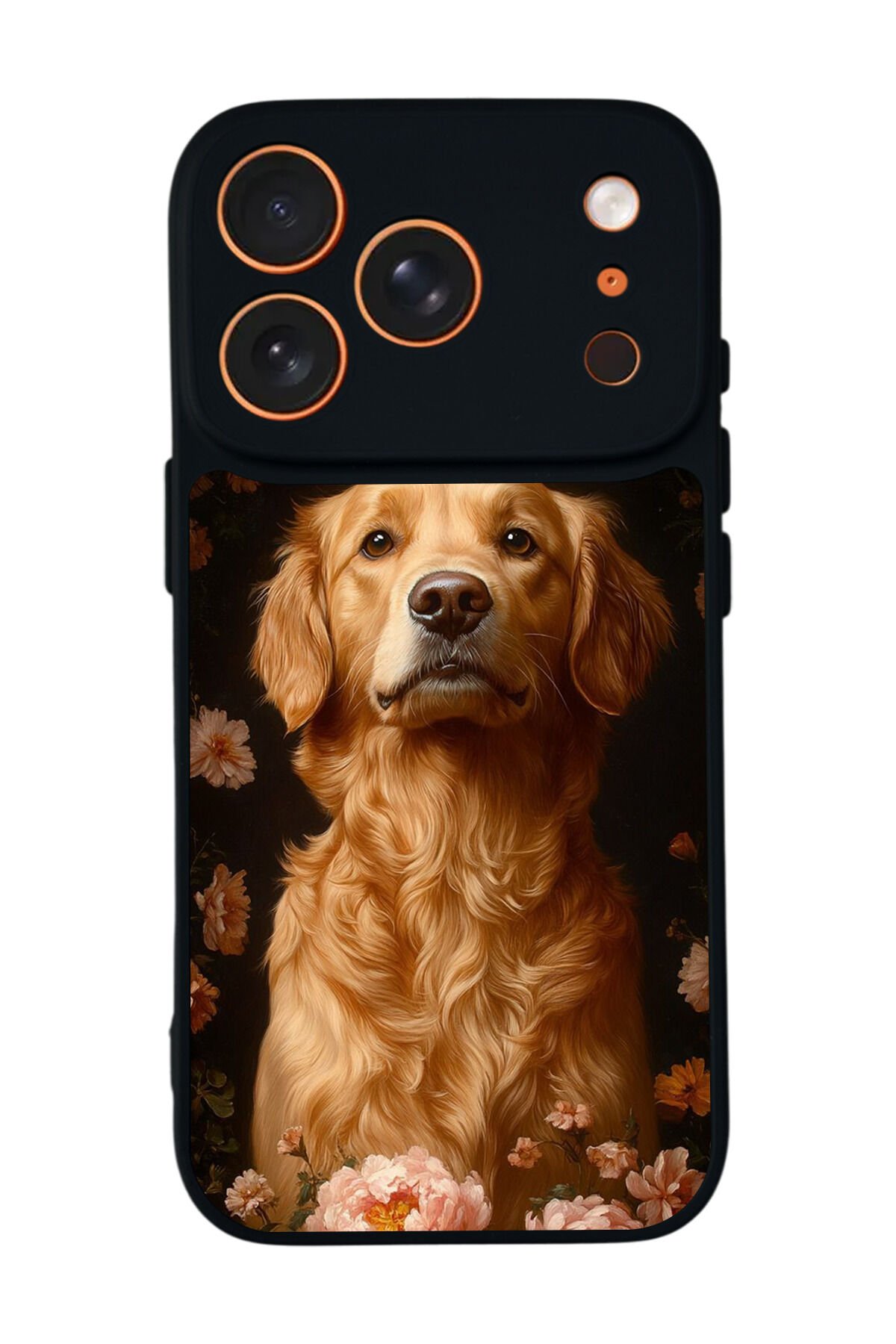 iPhone 17 Pro Uyumlu Golden Kopek Tasarımlı Glossy Premium Kılıf