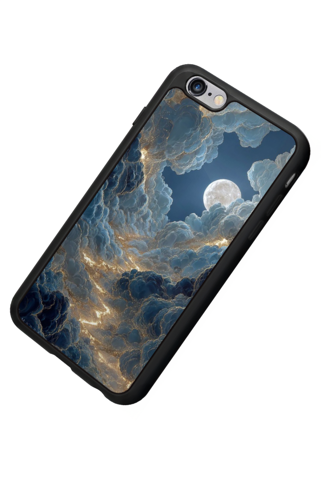 iPhone 6s Plus Uyumlu Ay Tasarımlı Glossy Premium Kılıf