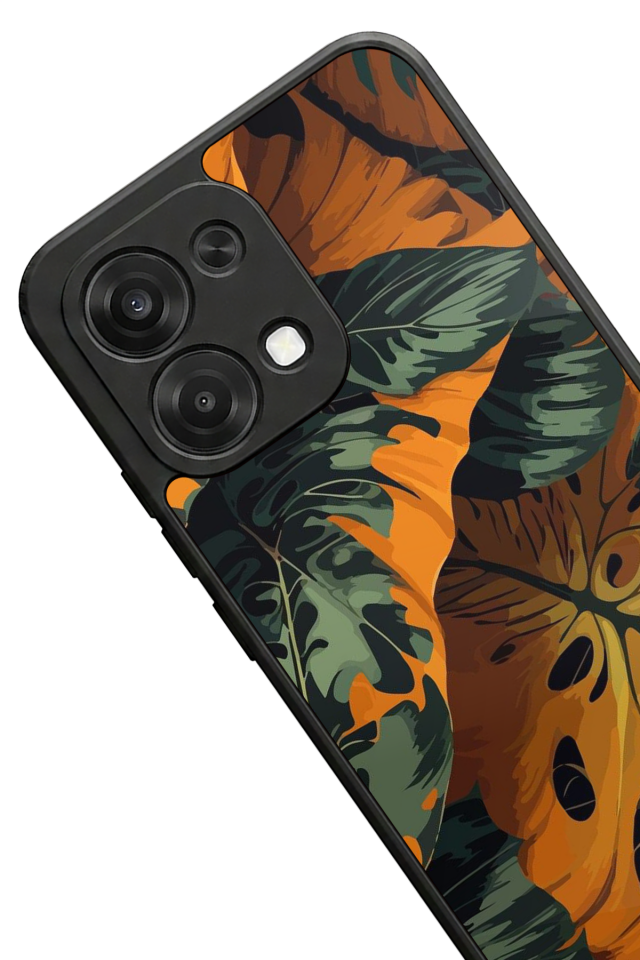 Oppo A6 Pro Uyumlu Botanik Tasarımlı Glossy Premium Kılıf