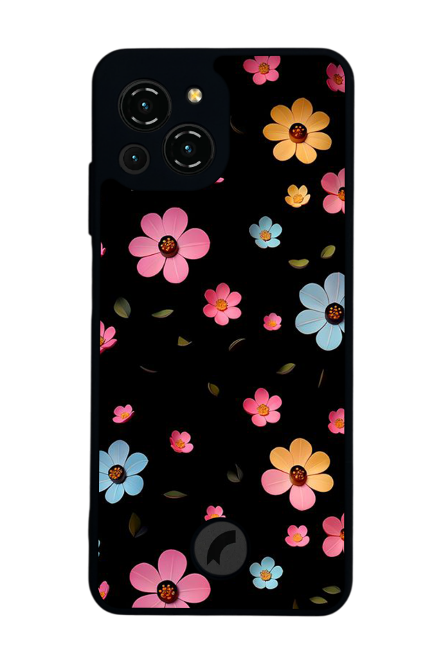 Reeder S23 Pro Max Uyumlu Cicek Tasarımlı Glossy Premium Kılıf