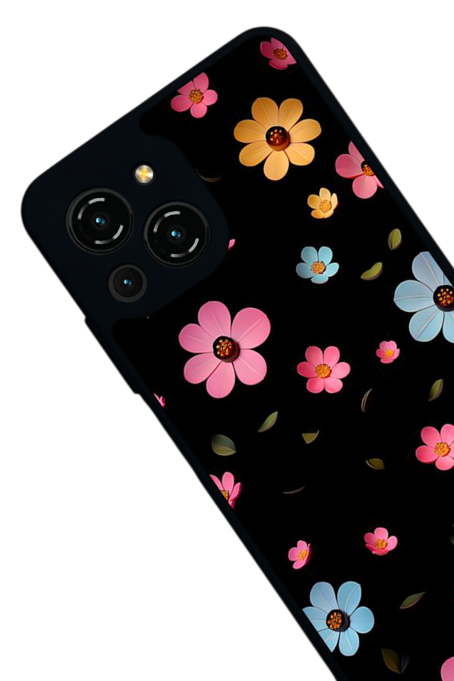 Reeder S23 Pro Max Uyumlu Cicek Tasarımlı Glossy Premium Kılıf