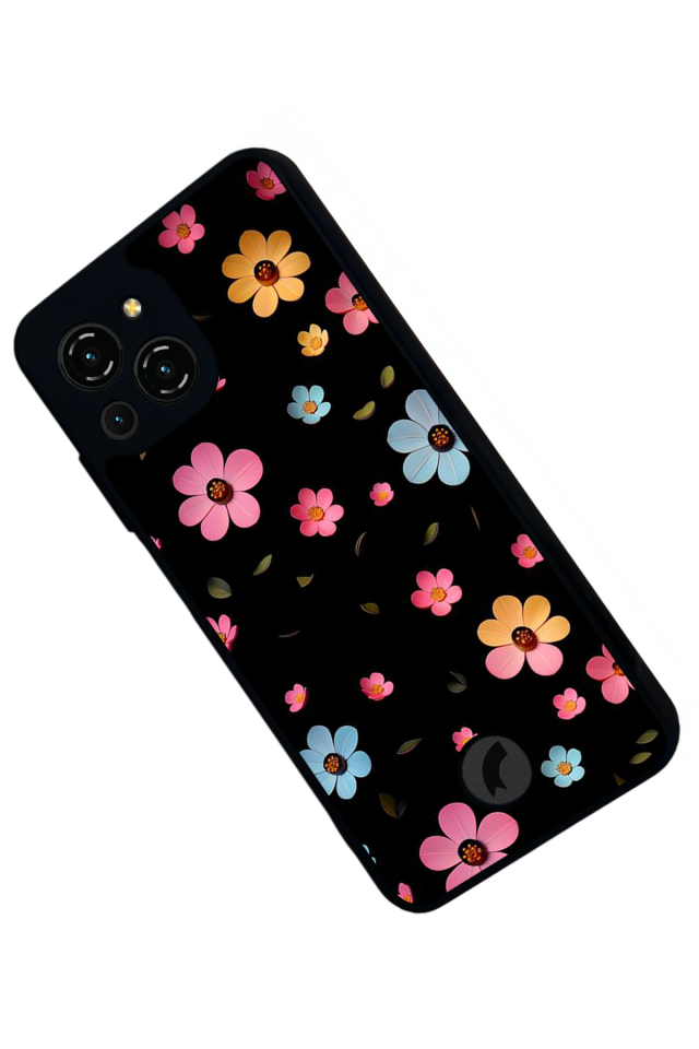Reeder S23 Pro Max Uyumlu Cicek Tasarımlı Glossy Premium Kılıf