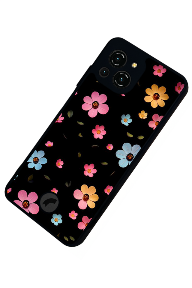 Reeder S23 Pro Max Uyumlu Cicek Tasarımlı Glossy Premium Kılıf