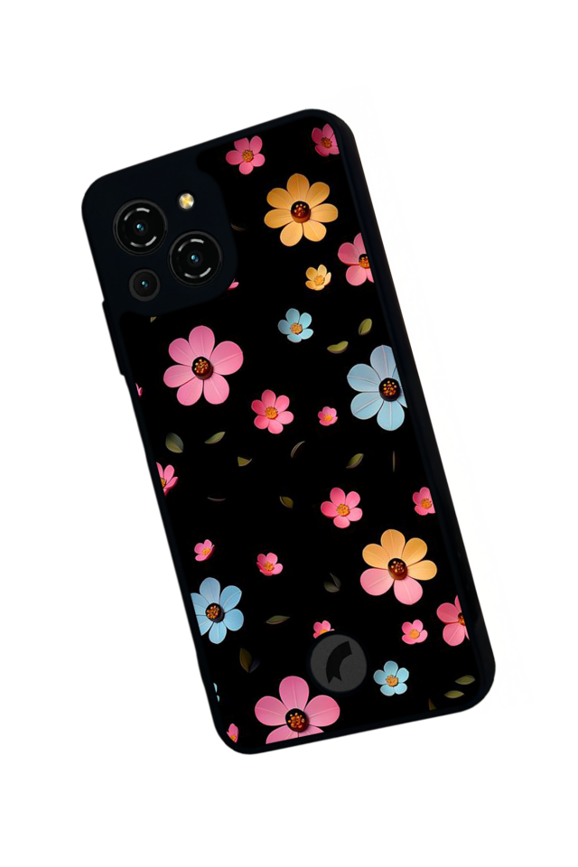 Reeder S23 Pro Max Uyumlu Cicek Tasarımlı Glossy Premium Kılıf