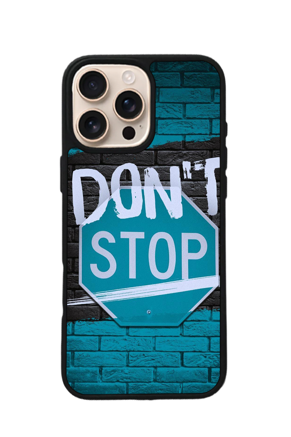 iPhone 15 Pro Uyumlu Dont Stop Tasarımlı Glossy Premium Kılıf