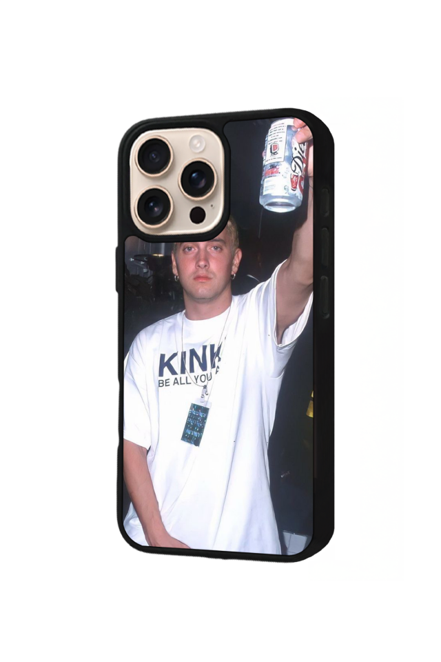 iPhone 14 Pro Uyumlu Eminem Tasarımlı Glossy Premium Kılıf