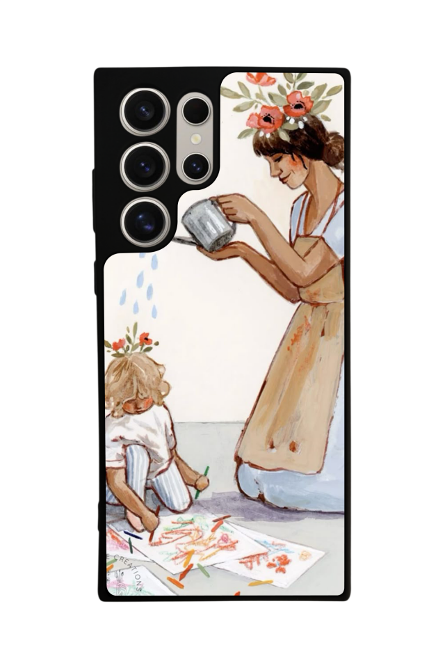 Samsung Galaxy S22 Ultra Uyumlu Kalp Love Tasarımlı Glossy Premium Kılıf