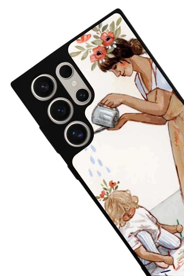 Samsung Galaxy S22 Ultra Uyumlu Kalp Love Tasarımlı Glossy Premium Kılıf