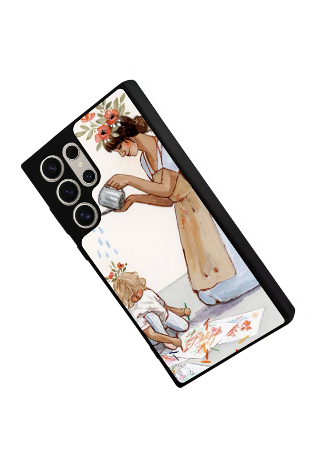 Samsung Galaxy S22 Ultra Uyumlu Kalp Love Tasarımlı Glossy Premium Kılıf