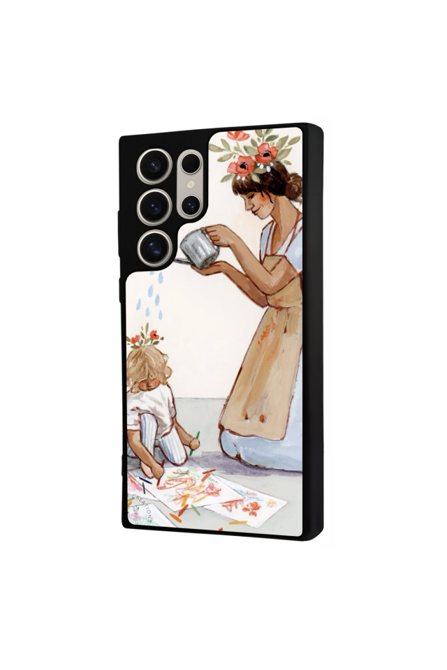 Samsung Galaxy S22 Ultra Uyumlu Kalp Love Tasarımlı Glossy Premium Kılıf