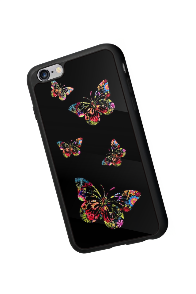 iPhone 6 Plus Uyumlu Kelebek Tasarımlı Glossy Premium Kılıf