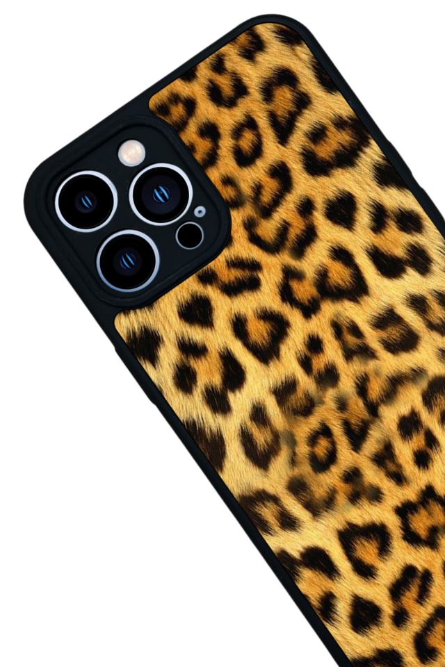 iPhone 13 Pro Max Uyumlu Leopar Tasarımlı Glossy Premium Kılıf