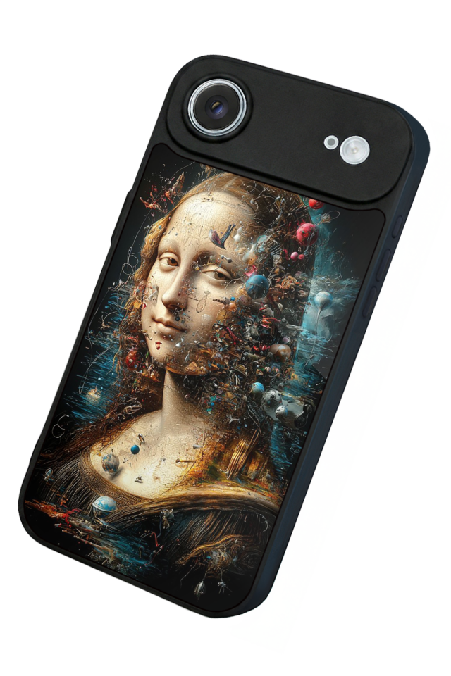 iPhone 17 Air Uyumlu Monalisa Tasarımlı Glossy Premium Kılıf