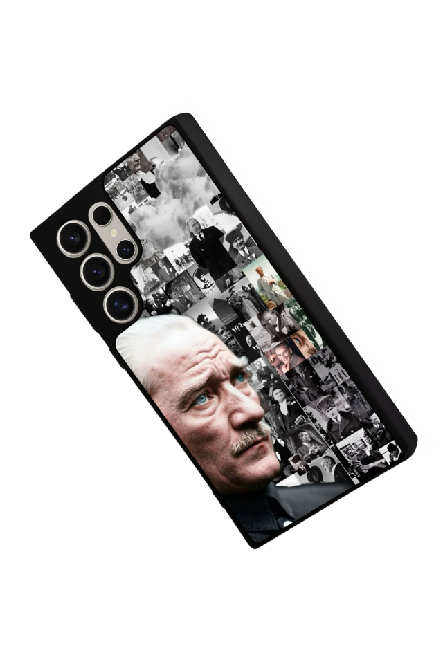 Samsung Galaxy S23 Ultra Uyumlu Mustafa Kemal Ataturk Tasarımlı Glossy Premium Kılıf