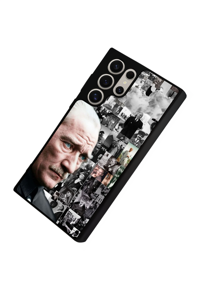 Samsung Galaxy S23 Ultra Uyumlu Mustafa Kemal Ataturk Tasarımlı Glossy Premium Kılıf