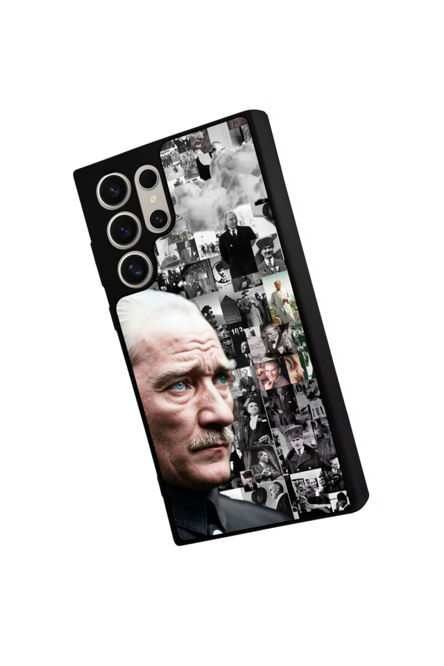 Samsung Galaxy S23 Ultra Uyumlu Mustafa Kemal Ataturk Tasarımlı Glossy Premium Kılıf