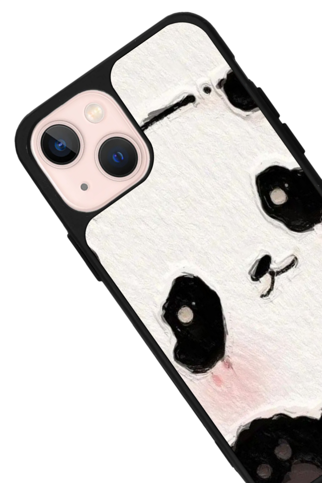 iPhone 13/14 Uyumlu Panda Tasarımlı Glossy Premium Kılıf
