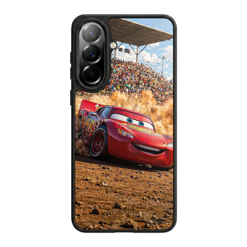 Samsung Galaxy A57 Uyumlu Şimsek McQueen Tasarımlı Glossy Premium Kılıf