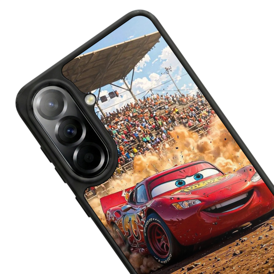 Samsung Galaxy A57 Uyumlu Şimsek McQueen Tasarımlı Glossy Premium Kılıf