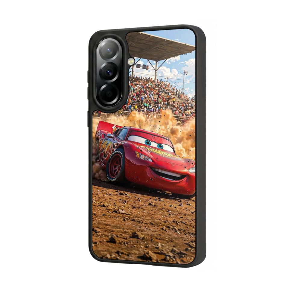 Samsung Galaxy A57 Uyumlu Şimsek McQueen Tasarımlı Glossy Premium Kılıf