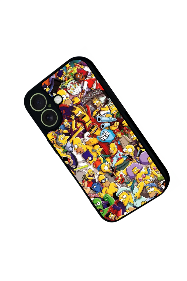 iPhone 17 Uyumlu The Simpsons Tasarımlı Glossy Premium Kılıf