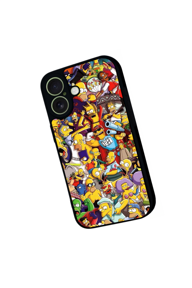 iPhone 17 Uyumlu The Simpsons Tasarımlı Glossy Premium Kılıf