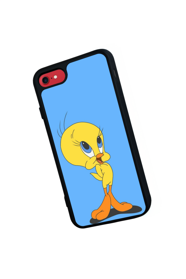 iPhone SE Uyumlu Tweety Tasarımlı Glossy Premium Kılıf