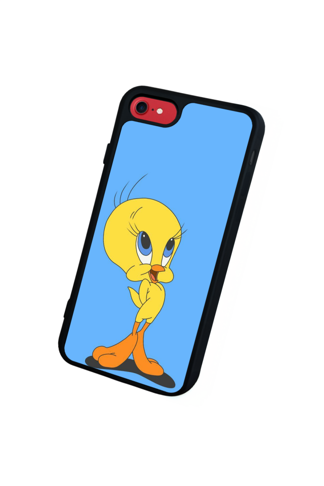 iPhone SE Uyumlu Tweety Tasarımlı Glossy Premium Kılıf