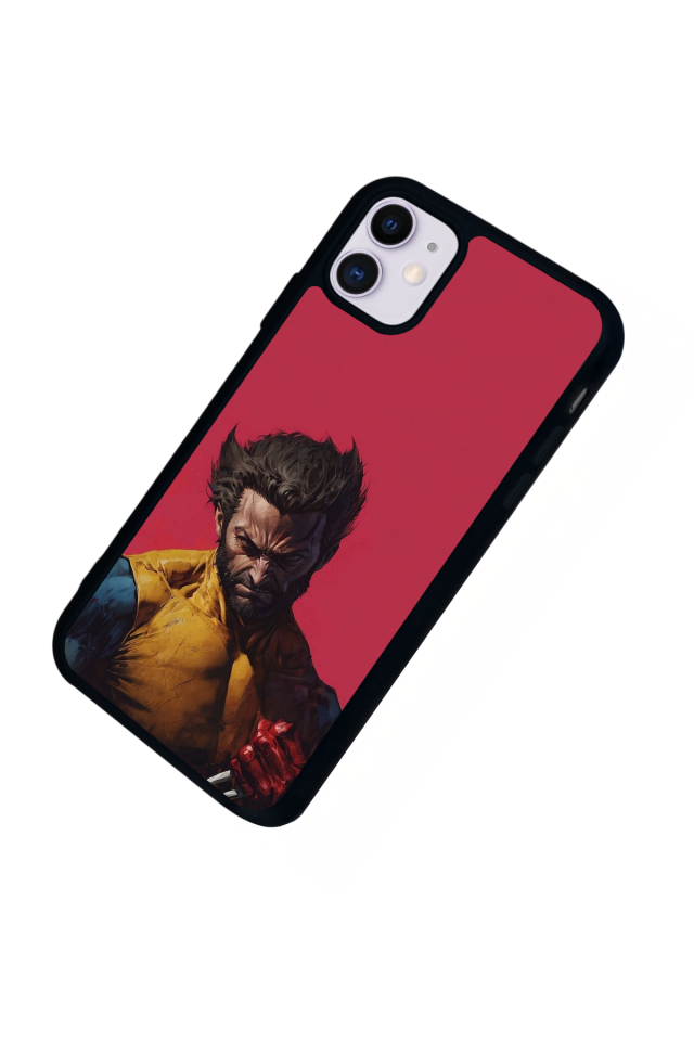 iPhone 11 Uyumlu Wolverine Tasarımlı Glossy Premium Kılıf
