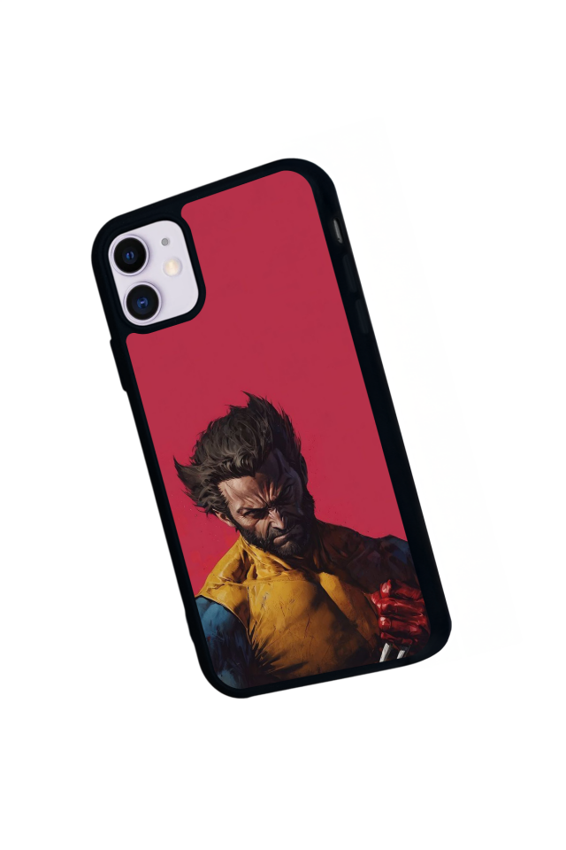 iPhone 11 Uyumlu Wolverine Tasarımlı Glossy Premium Kılıf