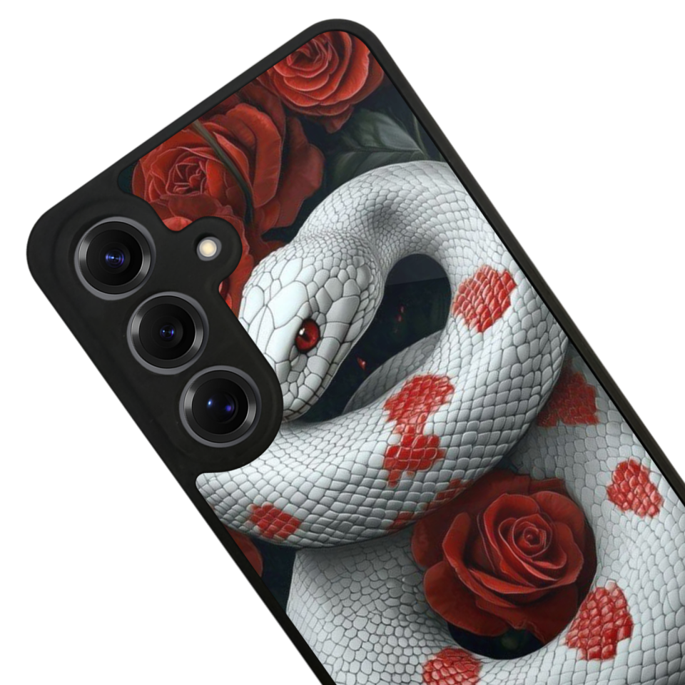 Samsung Galaxy S25 Uyumlu Yılan Tasarımlı Glossy Premium Kılıf