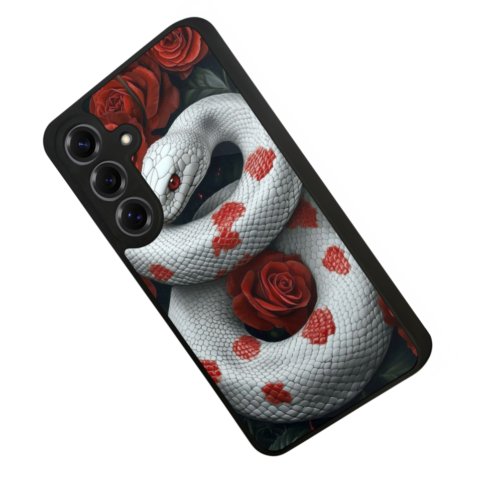 Samsung Galaxy S25 Uyumlu Yılan Tasarımlı Glossy Premium Kılıf