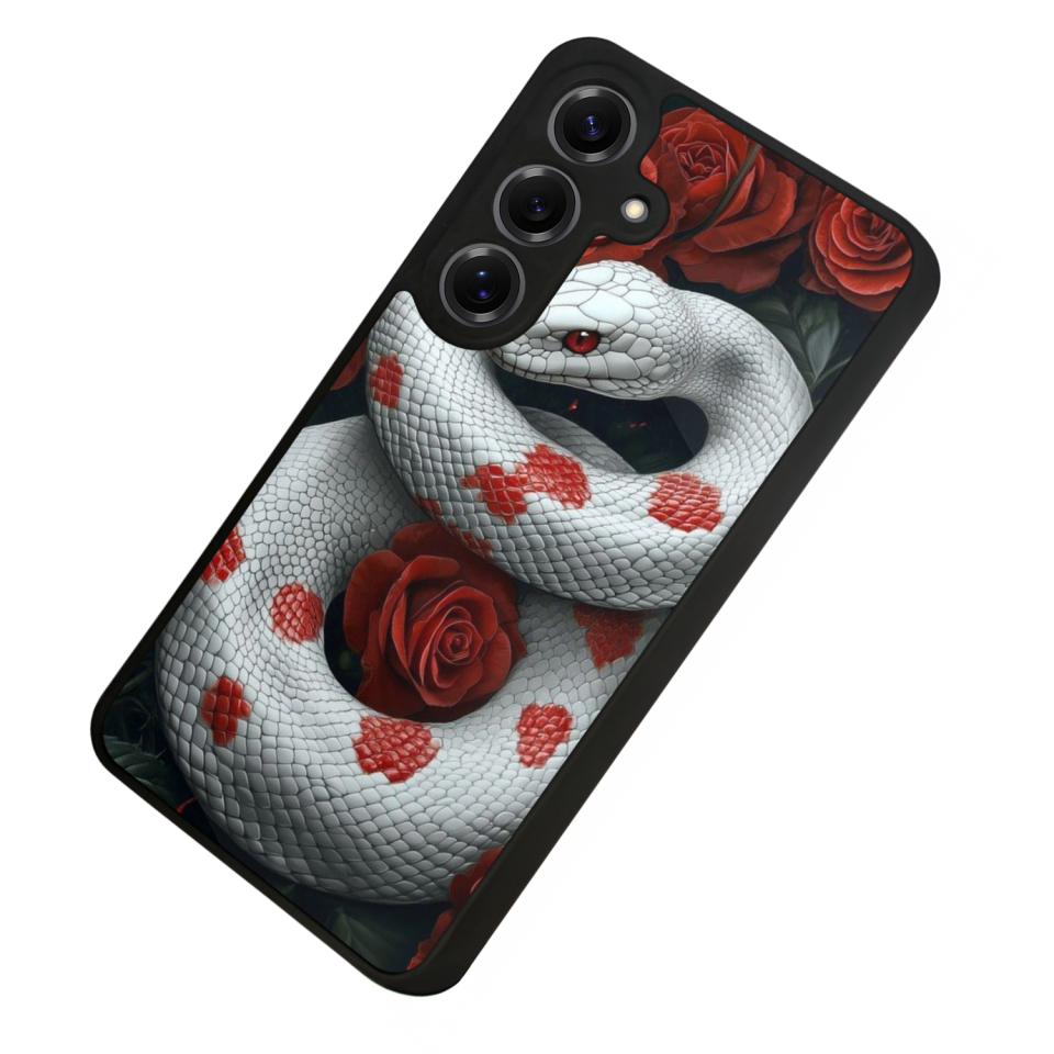 Samsung Galaxy S25 Uyumlu Yılan Tasarımlı Glossy Premium Kılıf