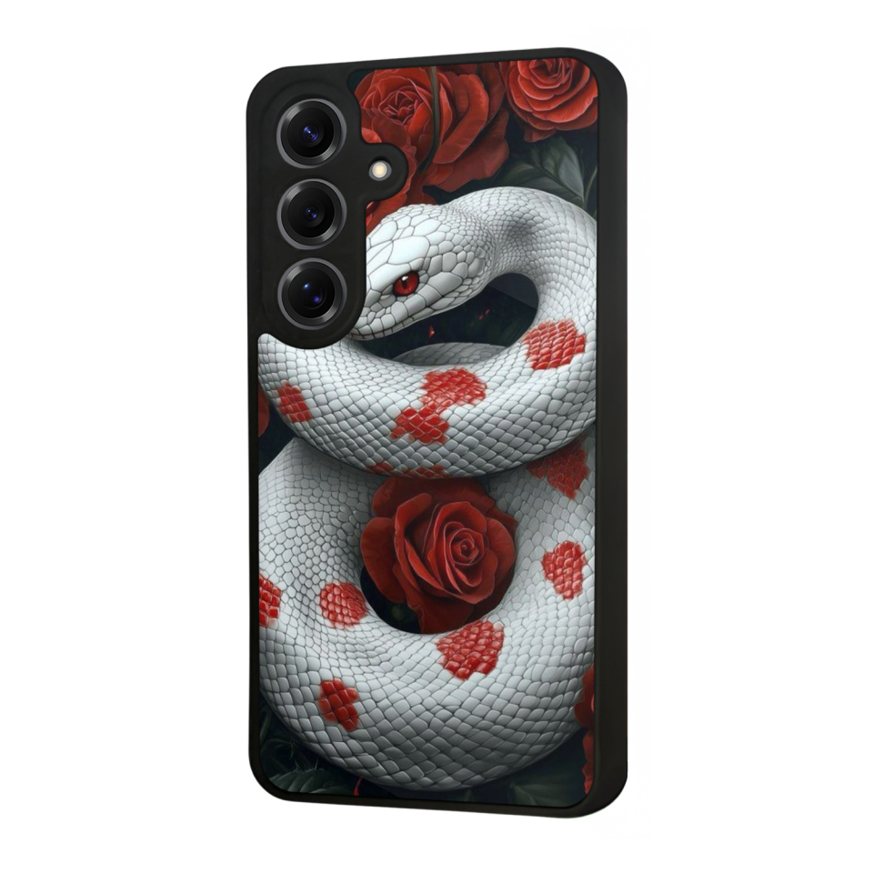 Samsung Galaxy S25 Uyumlu Yılan Tasarımlı Glossy Premium Kılıf