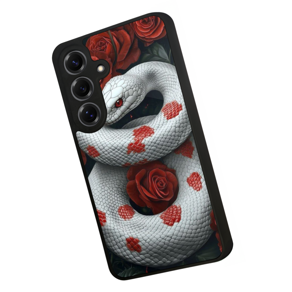 Samsung Galaxy S25 Uyumlu Yılan Tasarımlı Glossy Premium Kılıf