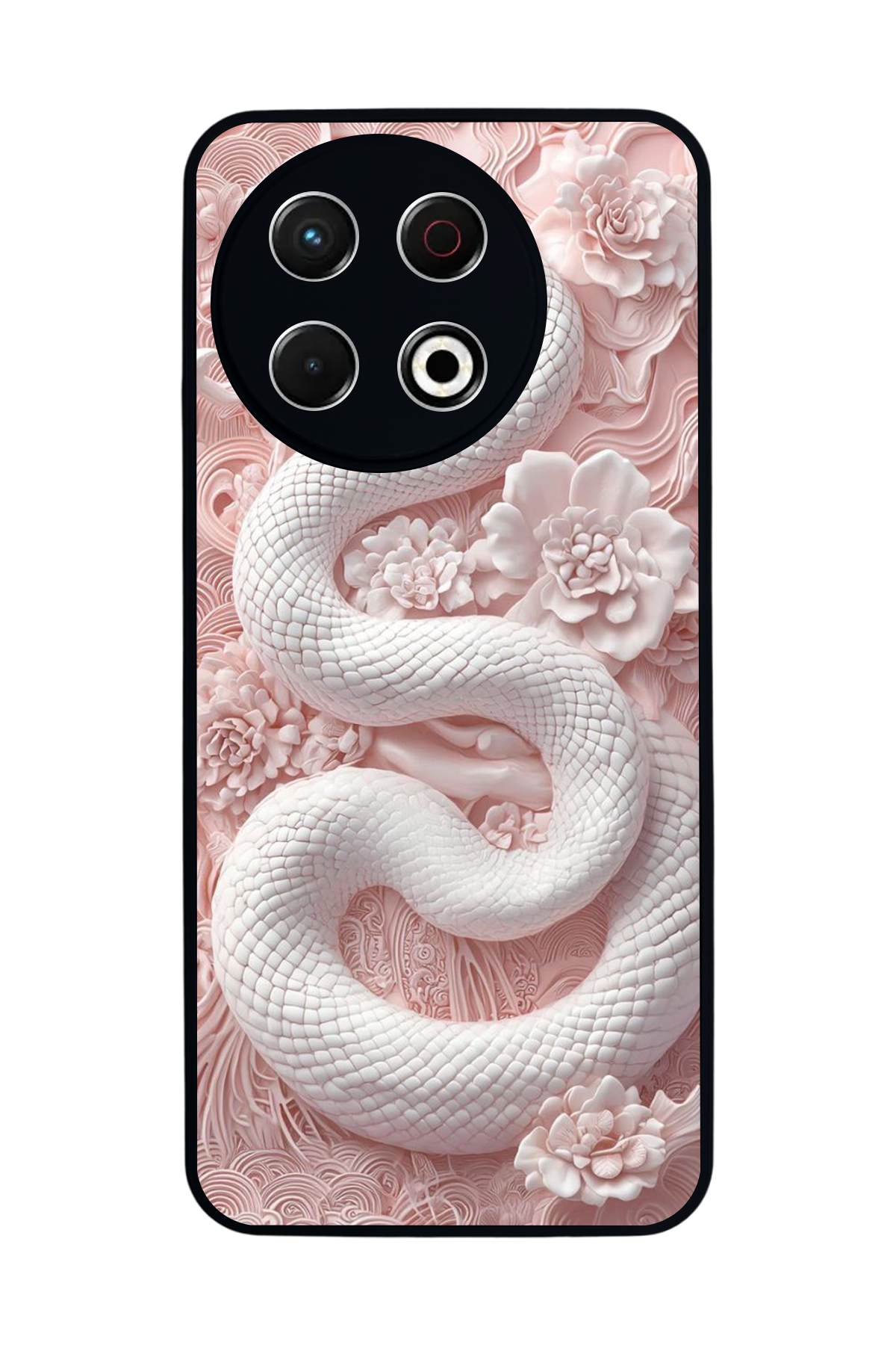 Tecno Spark 30 Pro Uyumlu Yılan Tasarımlı Glossy Premium Kılıf