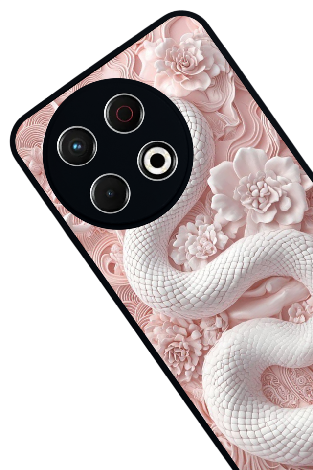 Tecno Spark 30 Pro Uyumlu Yılan Tasarımlı Glossy Premium Kılıf