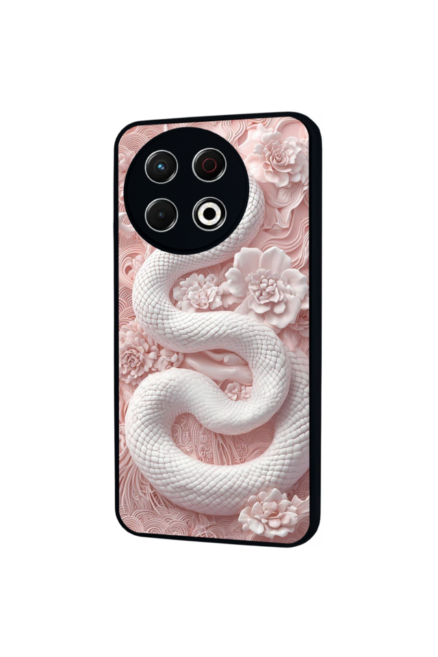 Tecno Spark 30 Pro Uyumlu Yılan Tasarımlı Glossy Premium Kılıf