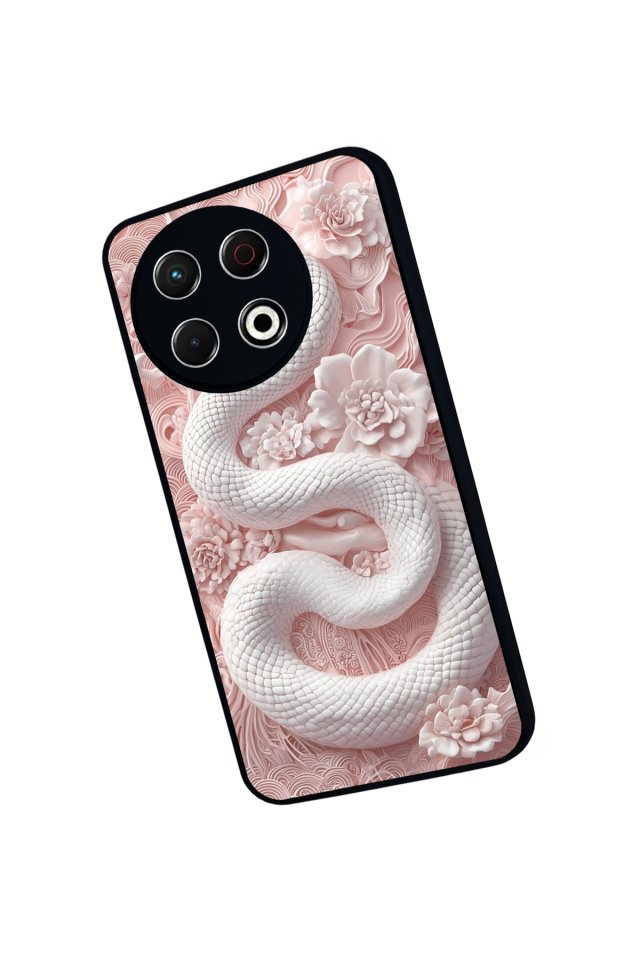 Tecno Spark 30 Pro Uyumlu Yılan Tasarımlı Glossy Premium Kılıf