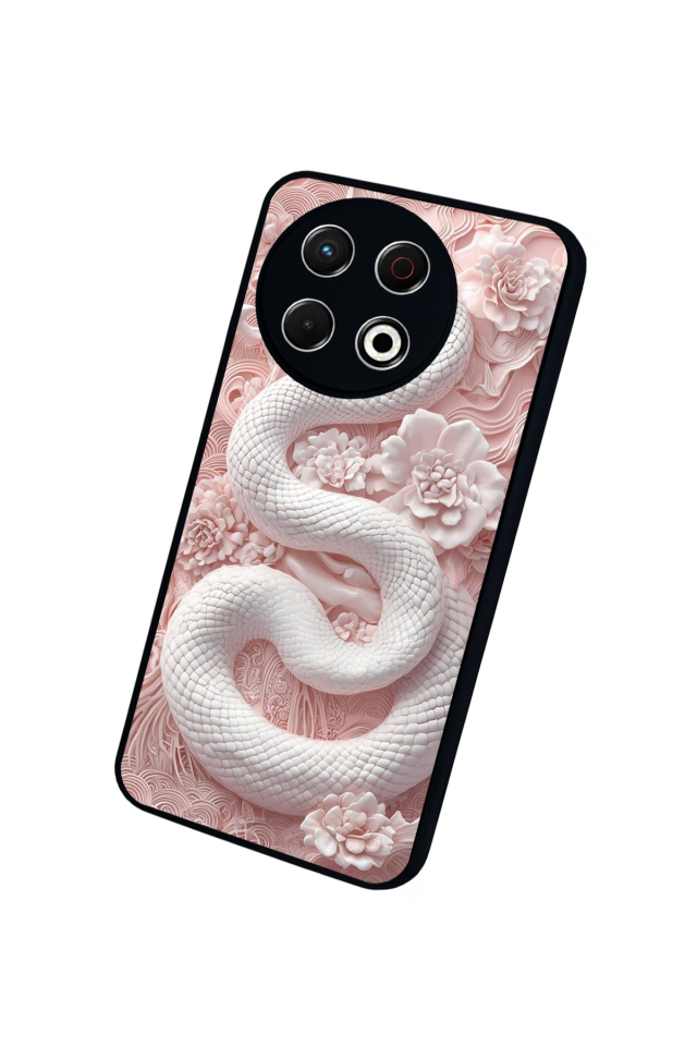 Tecno Spark 30 Pro Uyumlu Yılan Tasarımlı Glossy Premium Kılıf