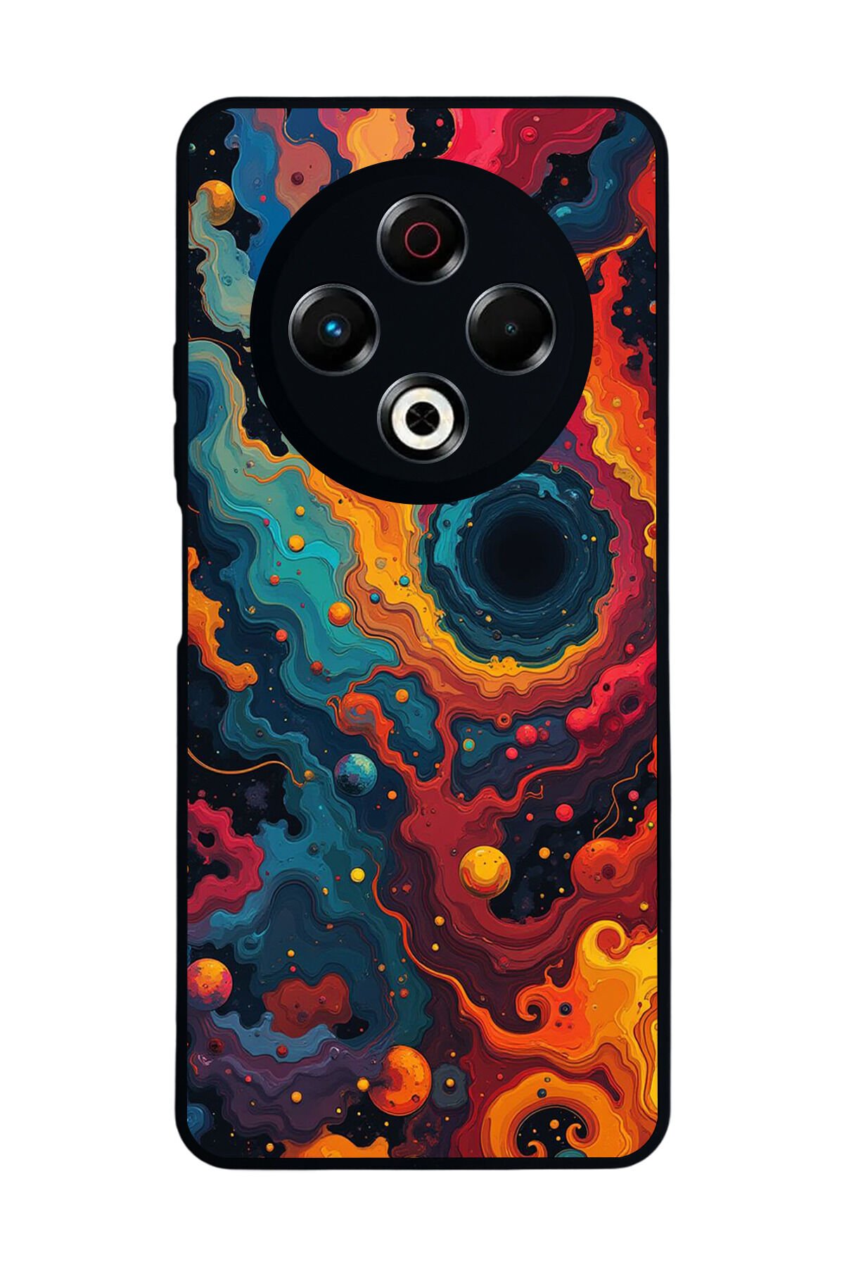 Tecno Spark 30 Uyumlu Abstract Tasarımlı Glossy Premium Kılıf