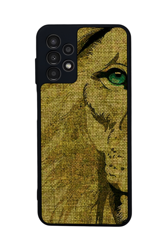 Samsung Galaxy A13 Uyumlu Aslan Tasarımlı Glossy Premium Kılıf