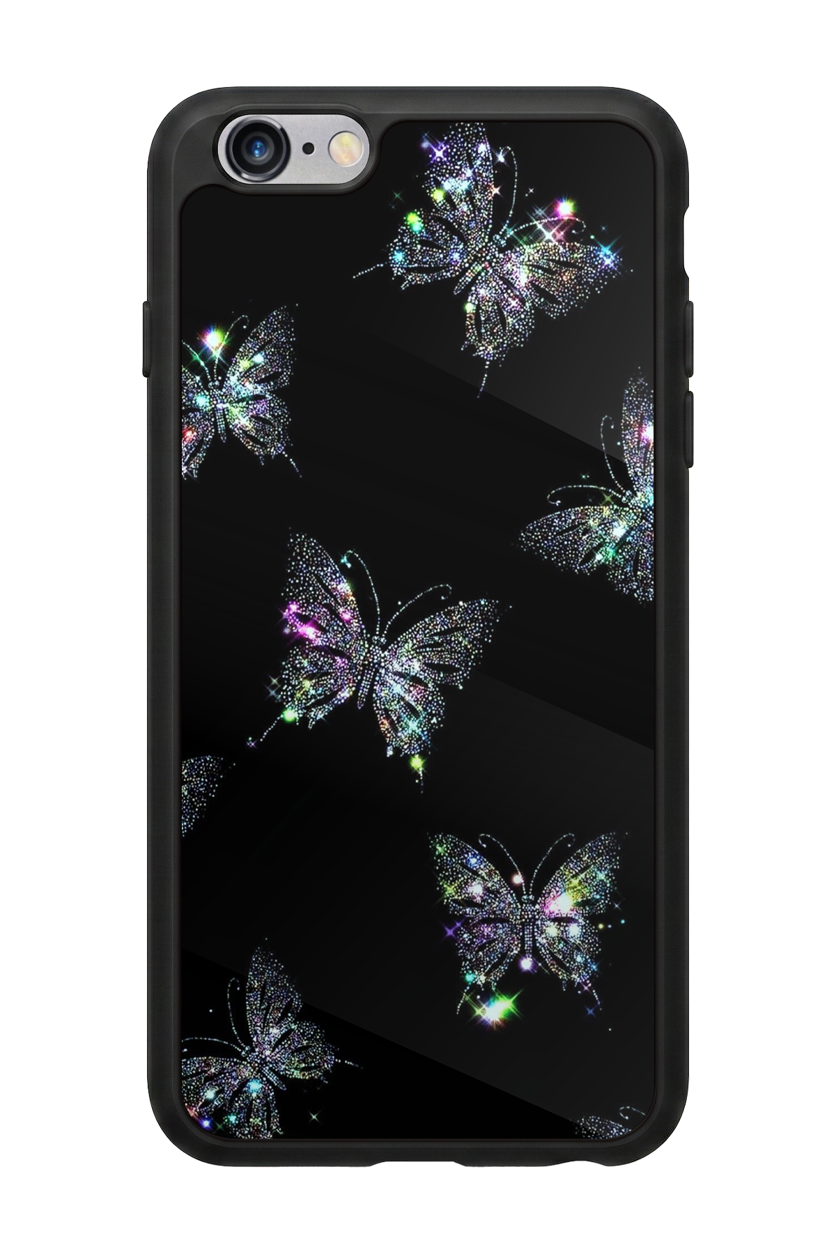 iPhone 6 Plus Uyumlu Kelebek Tasarımlı Glossy Premium Kılıf