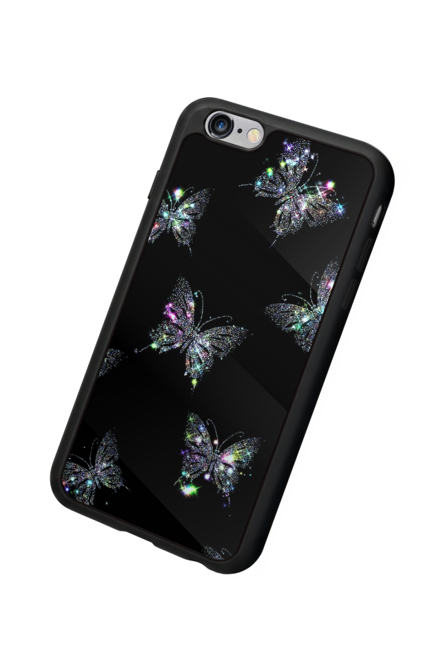 iPhone 6 Plus Uyumlu Kelebek Tasarımlı Glossy Premium Kılıf