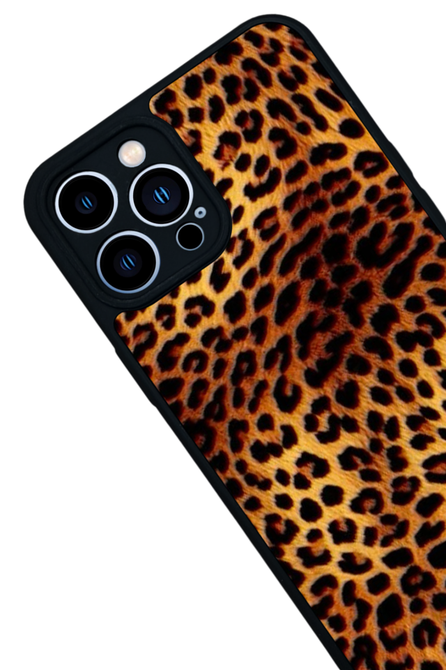 iPhone 13 Pro Max Uyumlu Leopar Tasarımlı Glossy Premium Kılıf