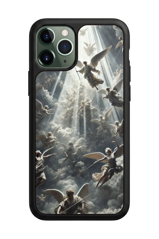 iPhone 11 Pro Max Uyumlu Melek Tasarımlı Glossy Premium Kılıf