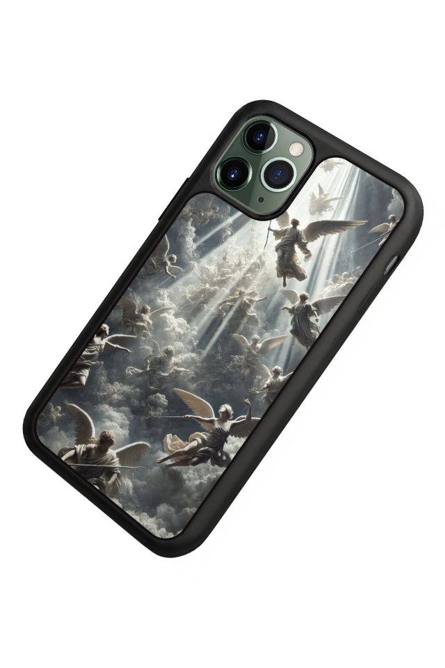 iPhone 11 Pro Max Uyumlu Melek Tasarımlı Glossy Premium Kılıf